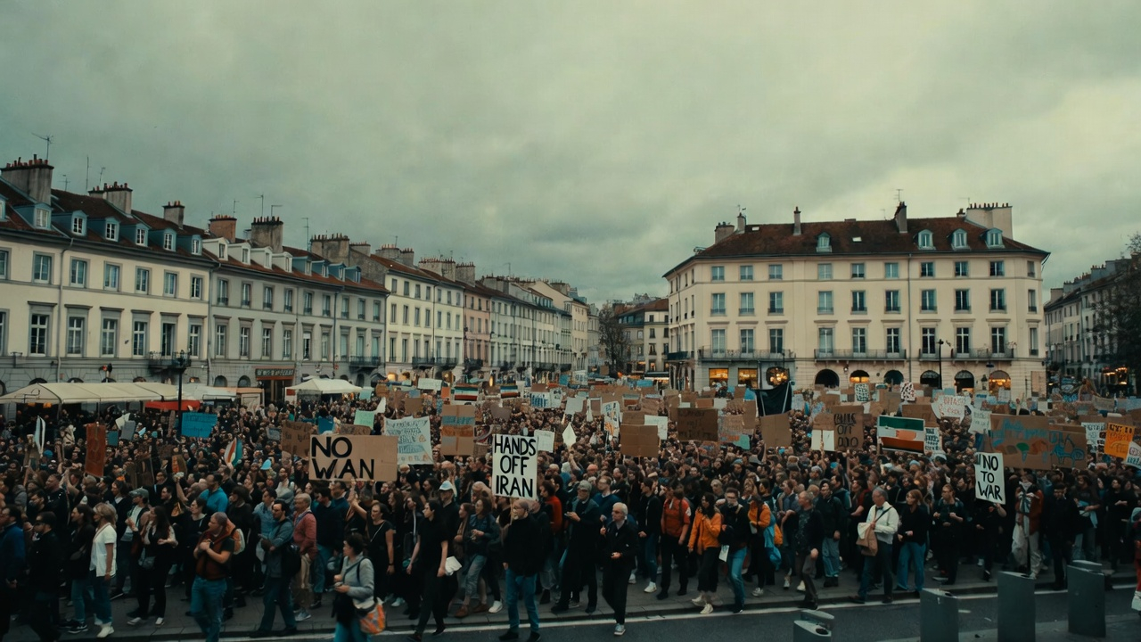 Anti-war protests in Europe Hands Off Iran