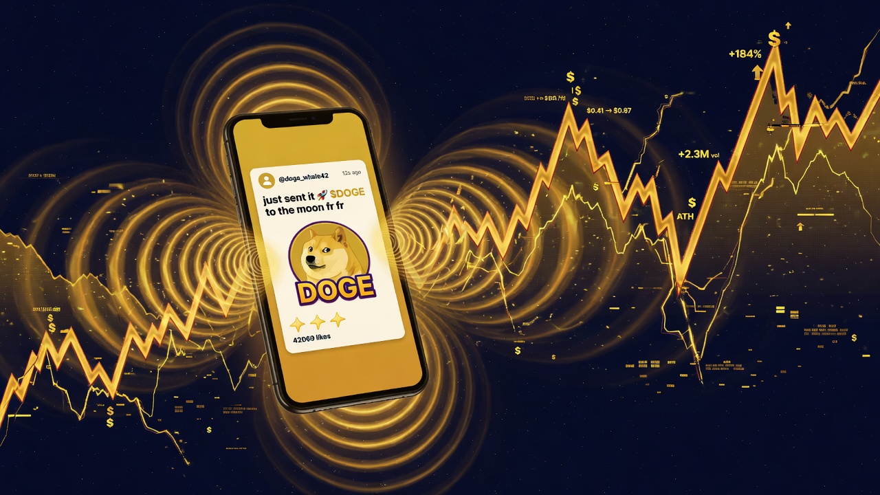 A smartphone as market detonator — one post, shockwaves, price spikes