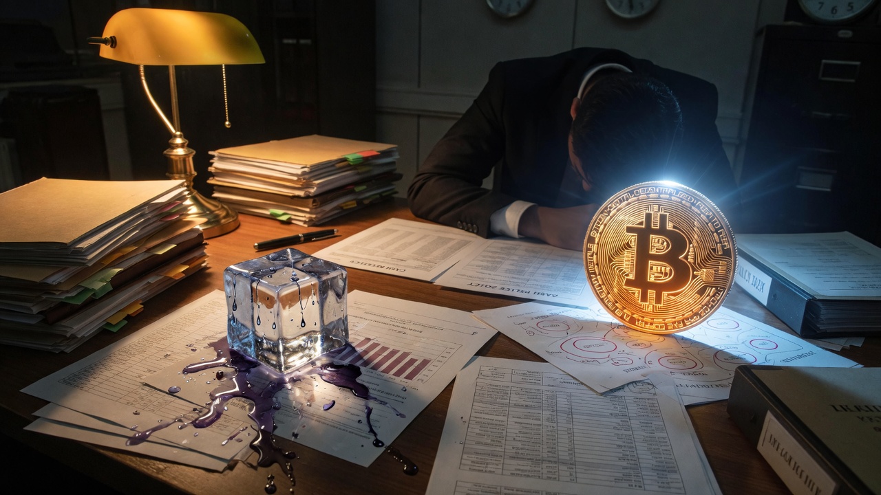 The moment of conviction — melting ice cube versus solid Bitcoin