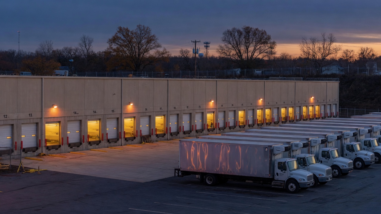 The massive distribution center of Premium Distributors of Virginia at 15001 Northridge Drive, Chantilly — the Reyes machine in microcosm. 17.8 million cases per year, 8,000+ retail accounts, 26 Virginia counties.