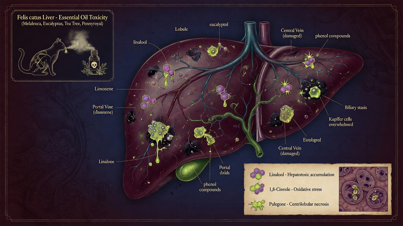 Liver and toxins — how a cat's body fails to process aromatic compounds