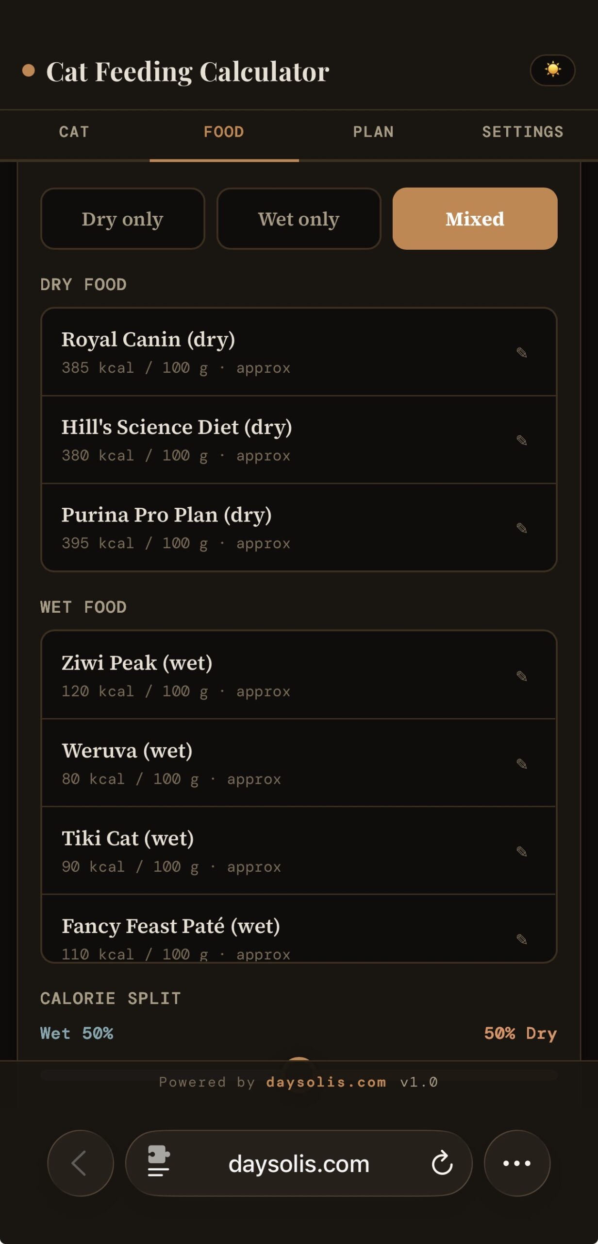 Pet Care Cat Feeding Calculator screen 4
